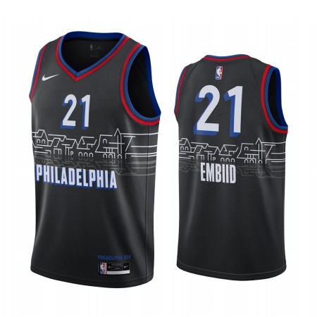 Camiseta Hombre Philadelphia 76ers Joel Embiid 21 2020-21 City Edition Swingman
